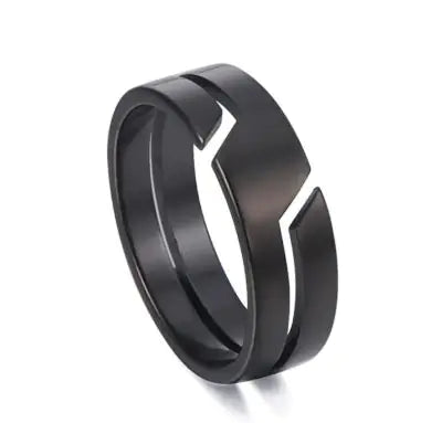 Sleek Unisex Stainless Steel Glossy Fashion Ring