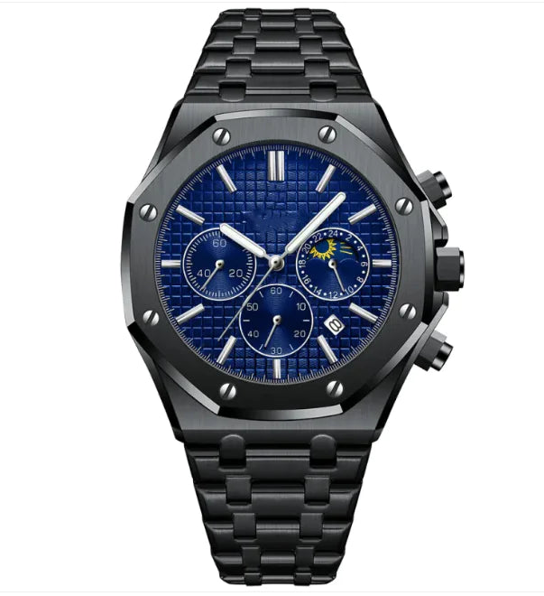 Fashionable & Modern Men's Fully Automatic Stainless Steel Watch