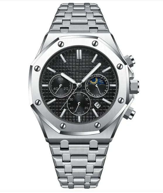 Fashionable & Modern Men's Fully Automatic Stainless Steel Watch